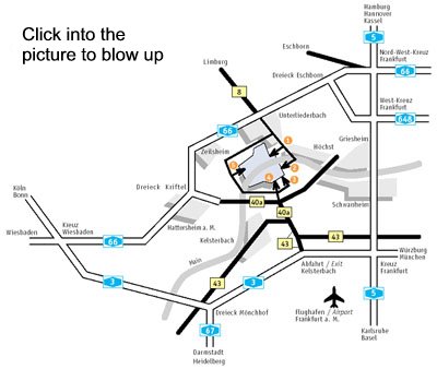 Ways to Industrial Park Hoechst